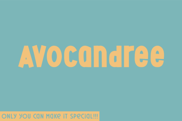 Avocandree: The Bold Display Font for High-Impact Branding