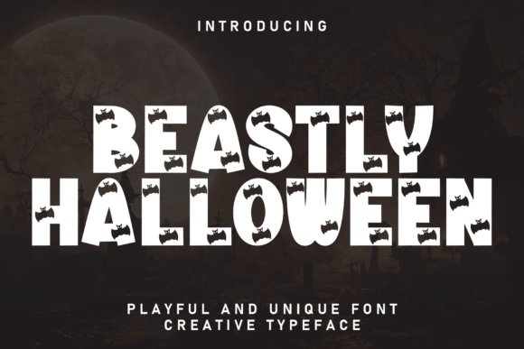 Beastly Halloween Handwritten Display Font for Web Design