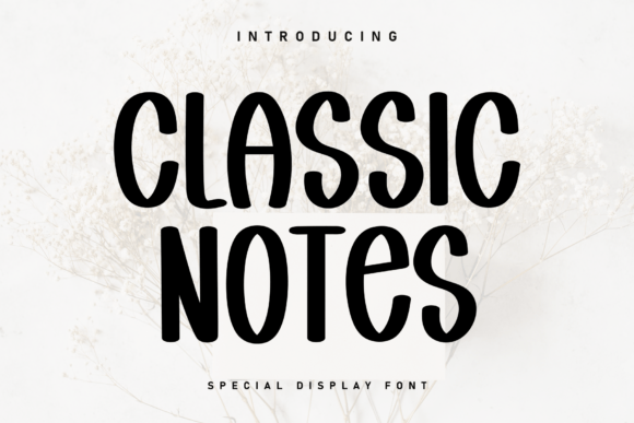 Classic Notes: A Timeless Display Font for Brand Identity