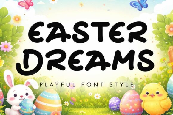 Easter Dreams Typeface for Seasonal Branding and Packaging