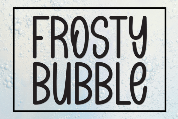 Frosty Bubble: A Handwritten Display Font for Warm Brand Identity
