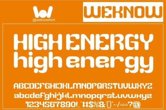 High Energy Typeface for Bold Craft Projects