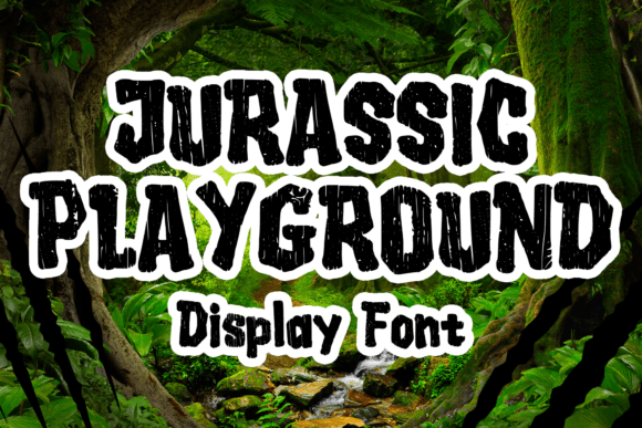 Jurassic Playground: A Bold Display Font for Creative Projects
