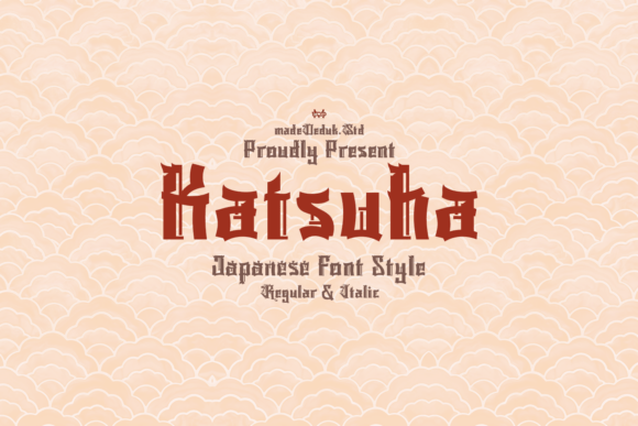 Katsuha Display Font for Bold Japanese-Inspired Branding