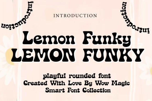 Lemon Funky: The Retro Display Font for Groovy Craft Designs
