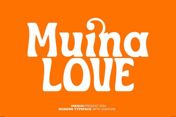 Muina Love: A Playful Retro Display Font for Bold Branding