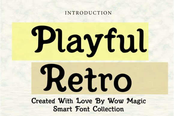 Playful Retro Typeface for Campaign Design