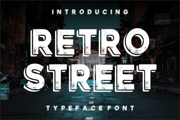 Retro Street Typeface: Bold Vintage Display Font for Urban Campaigns