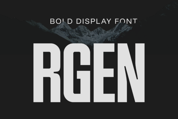 Rgen Bold Condensed Display Font for Crafters