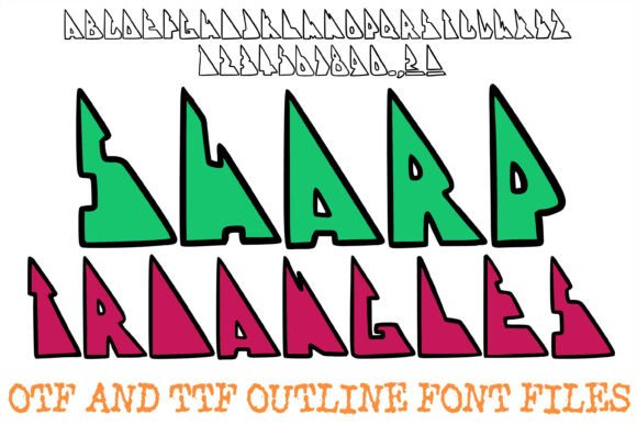 Sharp Triangles: The Bold Geometric Typeface for Modern Branding