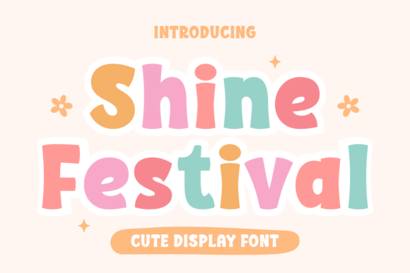 Shine Festival Typeface Review: A Joyful Display Font for Pastel Branding