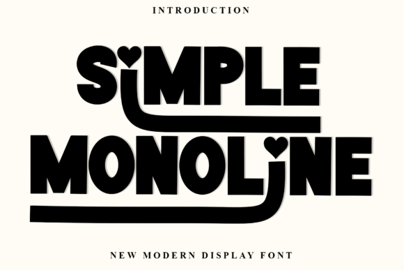 Simple Monoline: The Festive Display Font for Holiday Campaigns