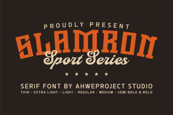Slamron: Bold Sports Typography for Modern Branding