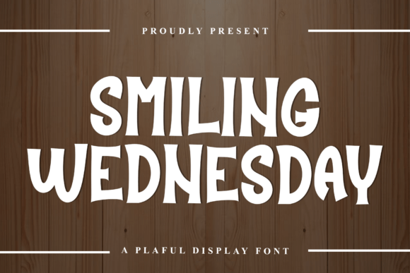 Smiling Wednesday: A Festive Display Typeface for Holiday Editorial Design