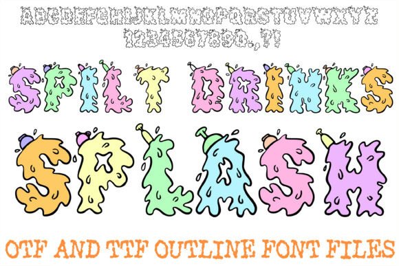 Spilt Drinks Splash: The Playful Display Font for Scroll-Stopping Visuals
