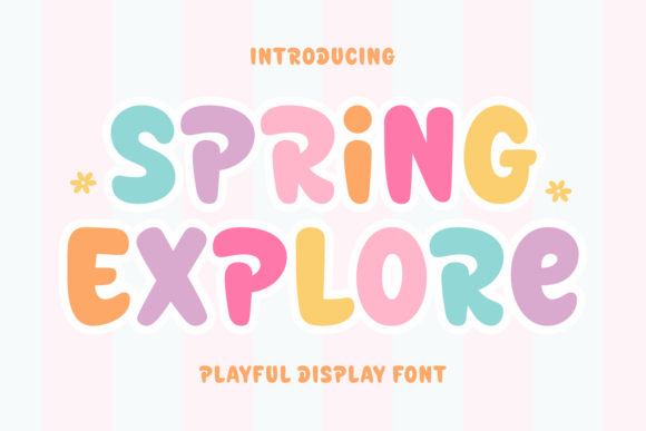 Spring Explore: A Whimsical Display Font for Joyful Branding