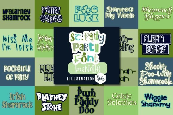 St. Patty Party Typeface for Festive Editorial Design