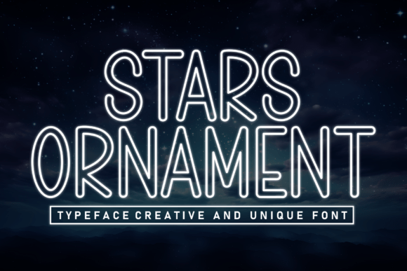 Stars Ornament: The Sweet Handwritten Display Font for Whimsical Crafts