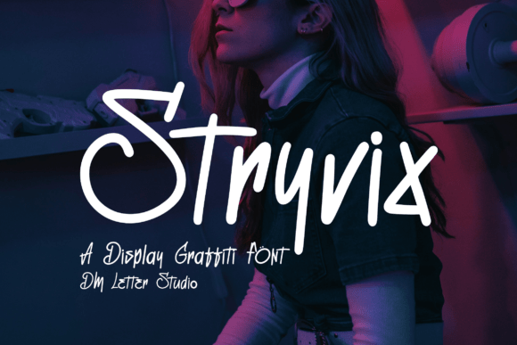 Stryvix: Bold Graffiti Display Fonts for Edgy Editorial Design