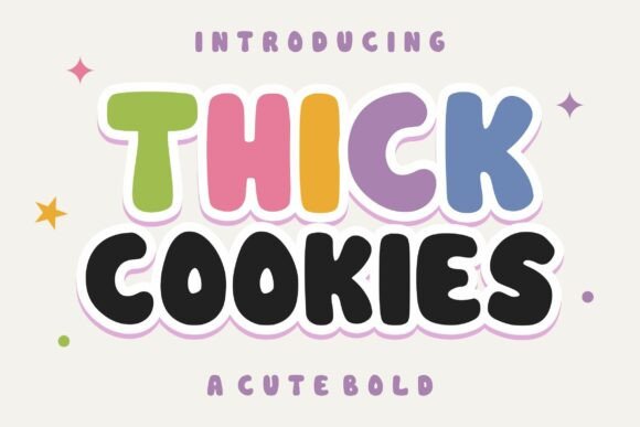 Thick Cookies: The Playful Display Font for Bold Web Design